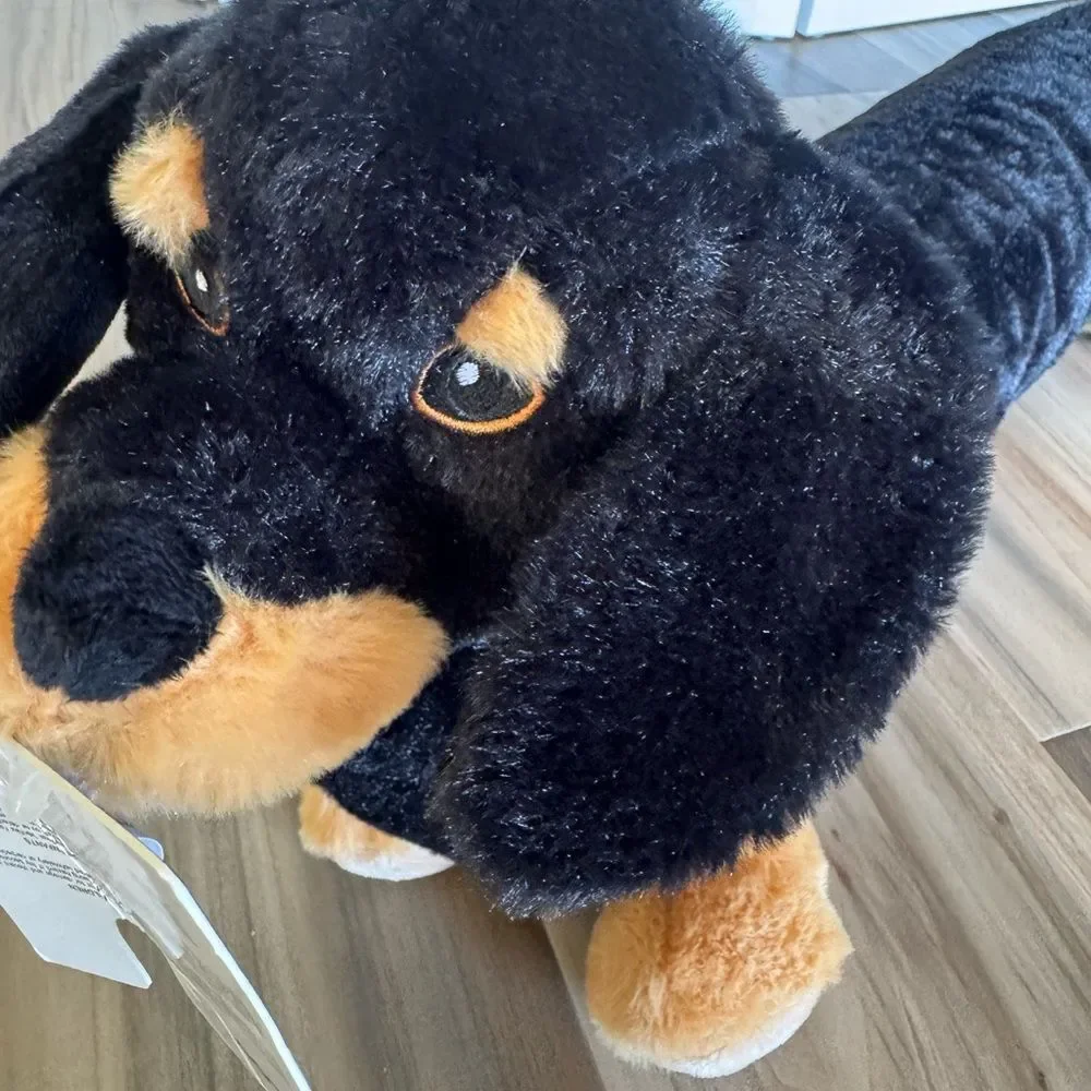 Colossal Plush Dachshund Dog Pet Squeaky Toy Stuffed Animal